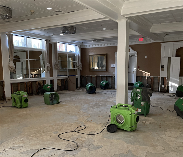 Cleanup at a wedding venue